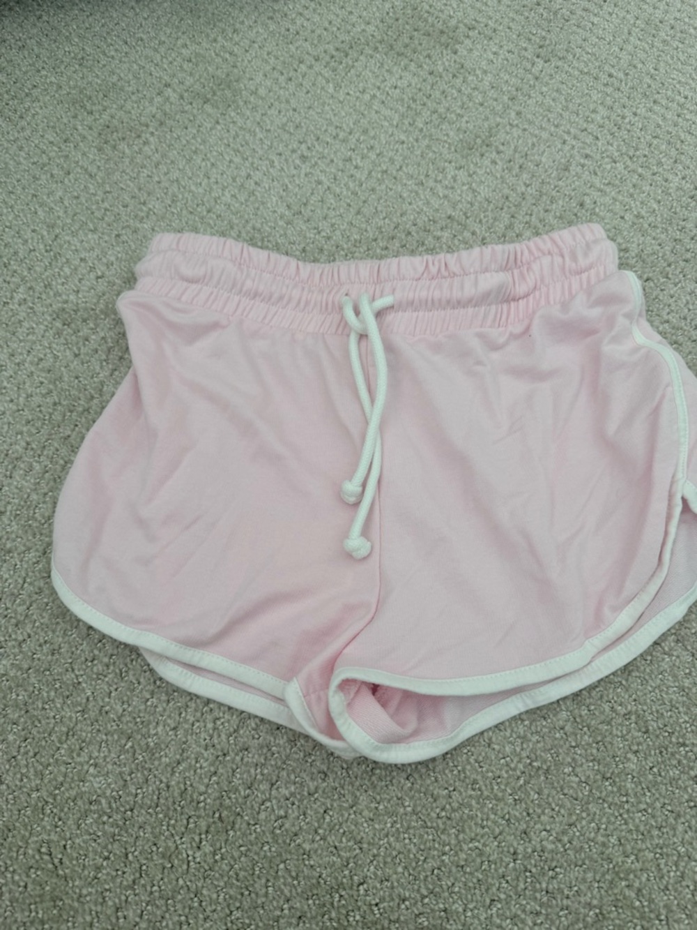 Light Pink Women's Drawstring Athletic Shorts -